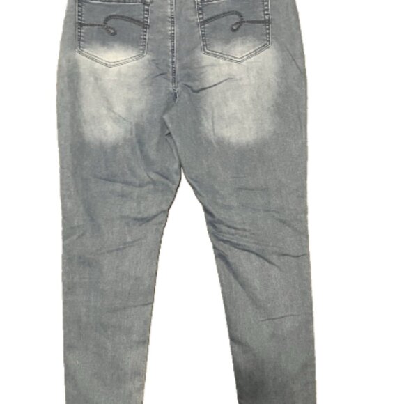 Justice 22 Plus Mid Rise Ladies Legging Denim Multicolor Jeans. NWOT - Picture 7 of 12